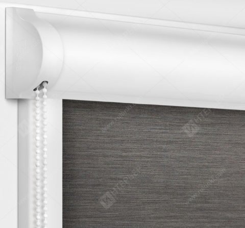 Рулонные кассетные шторы УНИ - Лусто темно-серый