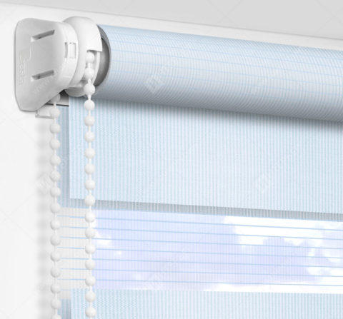 Рулонные шторы День-Ночь - Латина голубой 0004