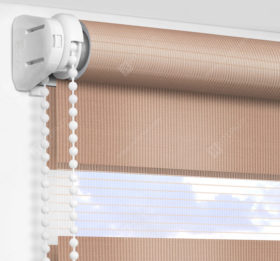 Рулонные шторы День-Ночь - Латина коричневый 1305