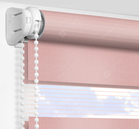Рулонные шторы День-Ночь - Латина темно-розовый 1811