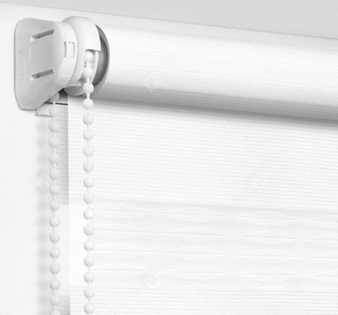 Рулонные шторы День-Ночь - Лацио белый 13