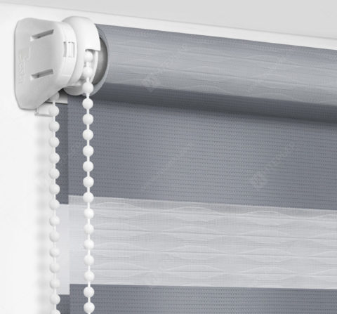 Рулонные шторы День-Ночь - Лацио темно-серый 47