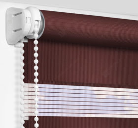 Рулонные шторы День-Ночь - Монца бордовый 77