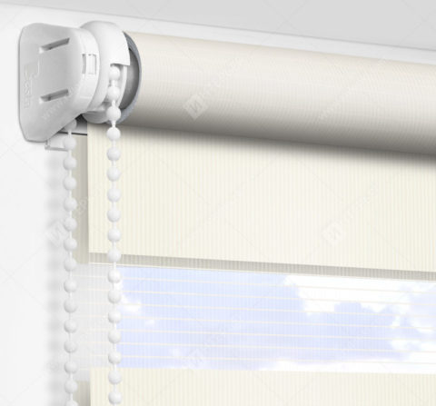 Рулонные шторы День-Ночь - Монца кремовый 23