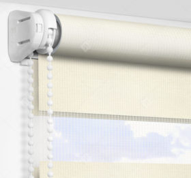 Рулонные шторы День-Ночь - Палермо белый 12