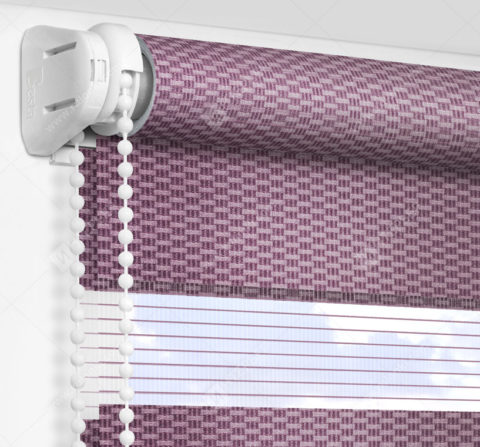 Рулонные шторы День-Ночь - Реджина сиреневый 72