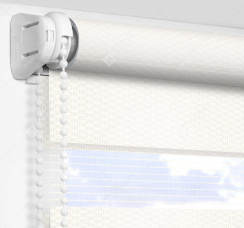 Рулонные шторы День-Ночь - Реджина снежно-белый 15