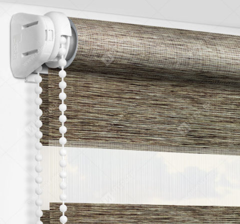 Рулонные шторы День-Ночь - Сицилия коричневый 85