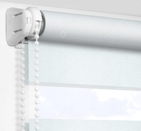 Рулонные шторы День-Ночь - Сицилия серо-голубой 52