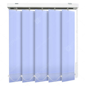 Вертикальные тканевые жалюзи Лайн голубой