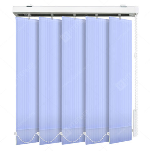 Вертикальные тканевые жалюзи Лайн голубой