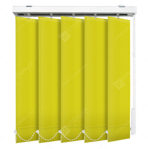 Вертикальные тканевые жалюзи Лайн лимонный