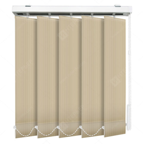 Вертикальные тканевые жалюзи Лайн темно-бежевый