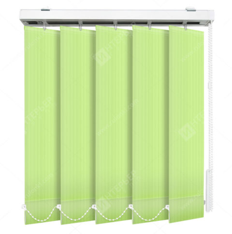 Вертикальные тканевые жалюзи Лайн зеленый