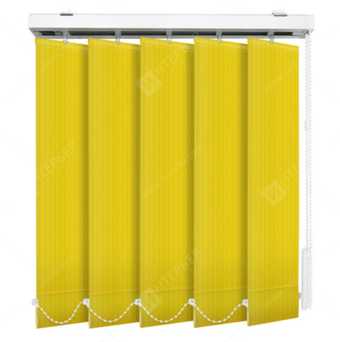 Вертикальные тканевые жалюзи Лайн желтый