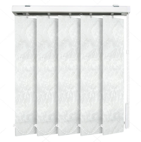 Вертикальные тканевые жалюзи Шёлк белый 4101