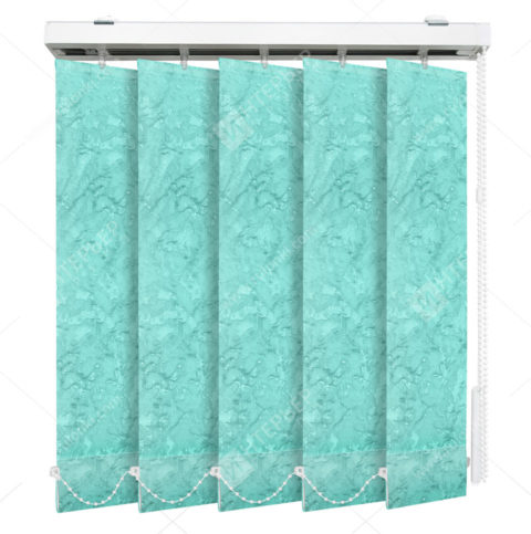 Вертикальные тканевые жалюзи Шёлк бирюзовый 4131