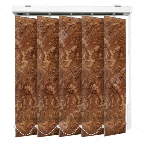 Вертикальные тканевые жалюзи Шёлк коричневый 4127