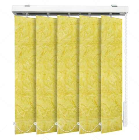 Вертикальные тканевые жалюзи Шёлк желтый 4117