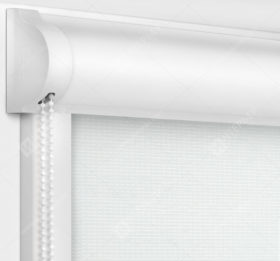 Рулонные кассетные шторы УНИ - Корсо блэкаут белый