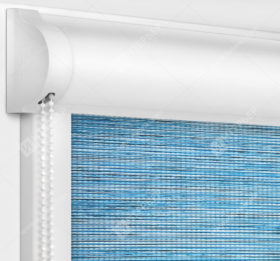 Рулонные кассетные шторы УНИ - Корсо блэкаут голубой