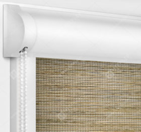 Рулонные кассетные шторы УНИ - Корсо блэкаут темно-бежевый