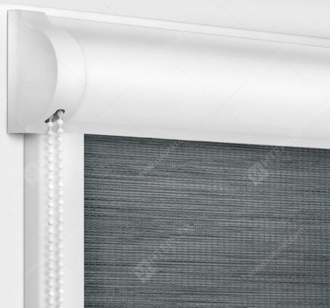 Рулонные кассетные шторы УНИ - Корсо темно-серый