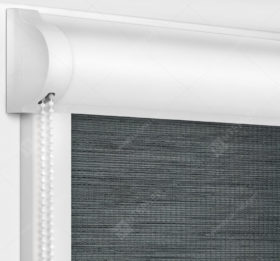 Рулонные кассетные шторы УНИ - Корсо блэкаут темно-серый