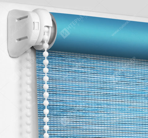 Рулонные шторы Мини - Корсо Блэкаут голубой