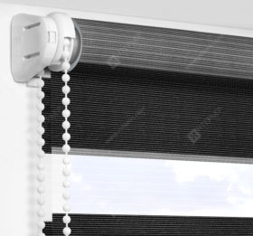 Рулонные шторы День-Ночь - Версаль черный 78