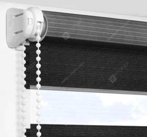 Рулонные шторы День-Ночь - Версаль черный 78