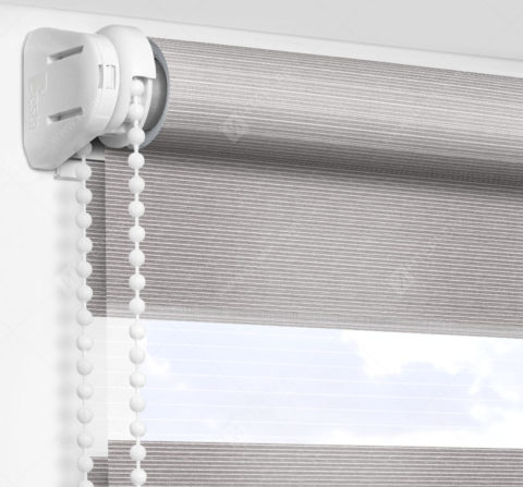 Рулонные шторы День-Ночь - Версаль серый 77