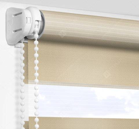 Рулонные шторы День-Ночь - Версаль светло-бежевый 73