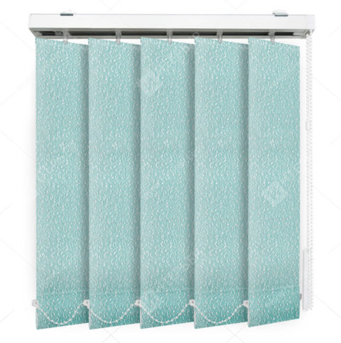 Вертикальные тканевые жалюзи Астрид бирюзовый