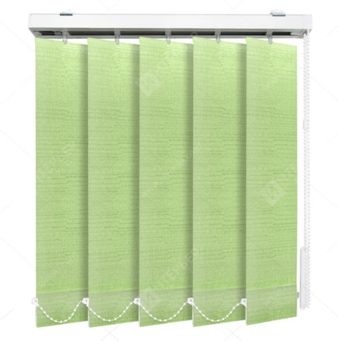 Вертикальные тканевые жалюзи Бруклин фисташковый