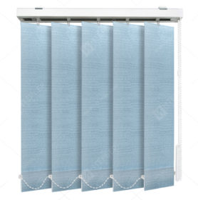 Вертикальные тканевые жалюзи Бруклин голубой