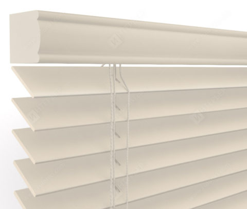 Деревянные жалюзи 50 мм, цвет кремовый 50K-54