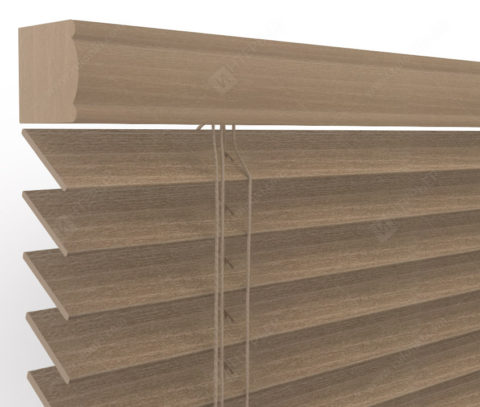 Деревянные жалюзи 50 мм, цвет пепельный 50K-39