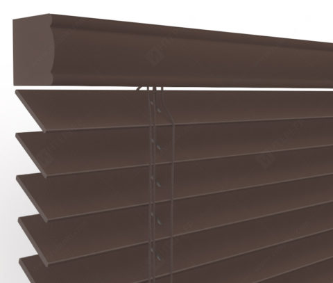 Деревянные жалюзи 50 мм, цвет шоколадный 50K-61