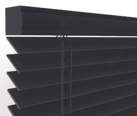 Деревянные жалюзи 50 мм, цвет угольный 50K-62