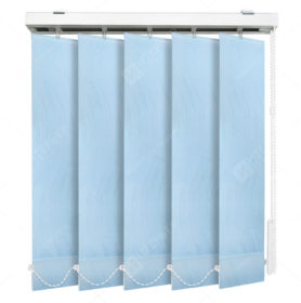 Вертикальные тканевые жалюзи Флора голубой