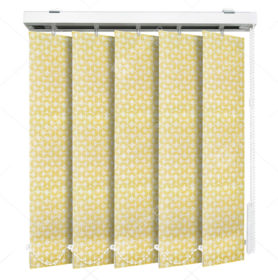 Вертикальные тканевые жалюзи Клио желтый