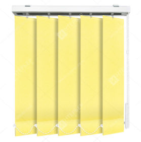 Вертикальные тканевые жалюзи Мадагаскар светло-желтый