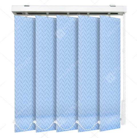 Вертикальные тканевые жалюзи Моран голубой