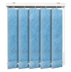 Вертикальные тканевые жалюзи Палома голубой перламутр