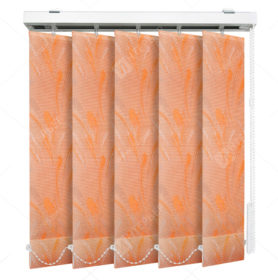 Вертикальные тканевые жалюзи Палома оранжевый