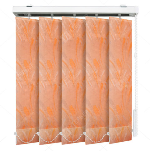 Вертикальные тканевые жалюзи Палома оранжевый