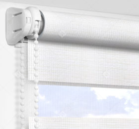 Рулонные шторы День-Ночь - Бергамо белоснежный