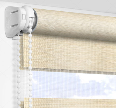 Рулонные шторы День-Ночь - Бергамо кремовый
