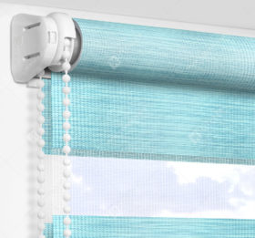 Рулонные шторы День-Ночь - Бергамо светло-бирюзовый